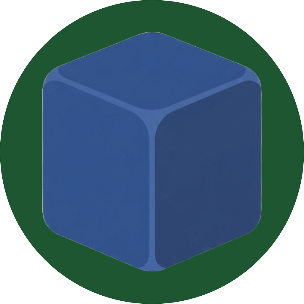 HMT Network Logo Symbol Rund Blau auf Grün