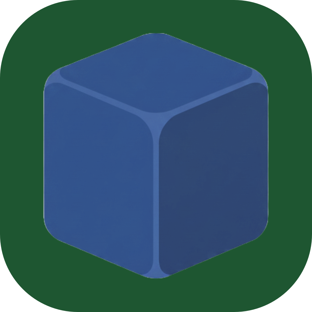 HMT Symbol Square Rounded Blue on Green