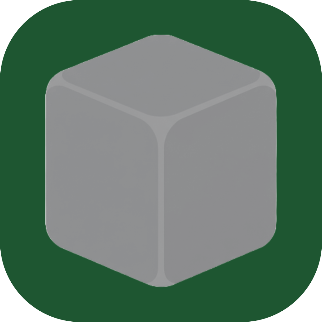 HMT Symbol Square Rounded White on Green